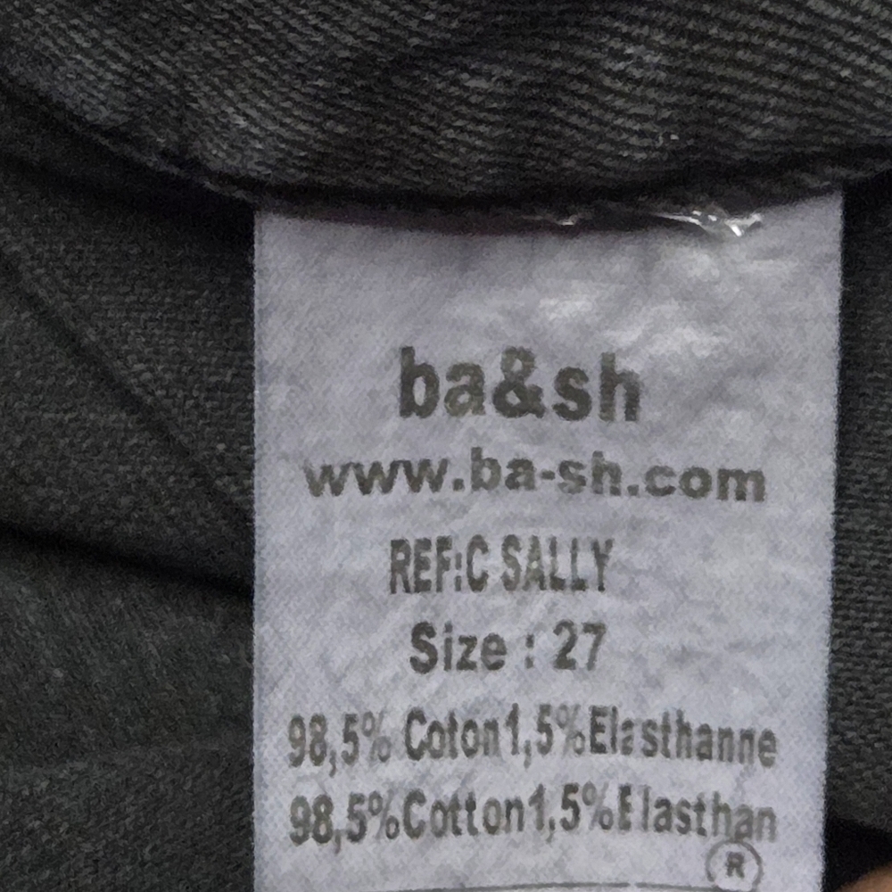 ba&sh C Sally Straight Leg Jeans Black Size 27 - Picture 11 of 11